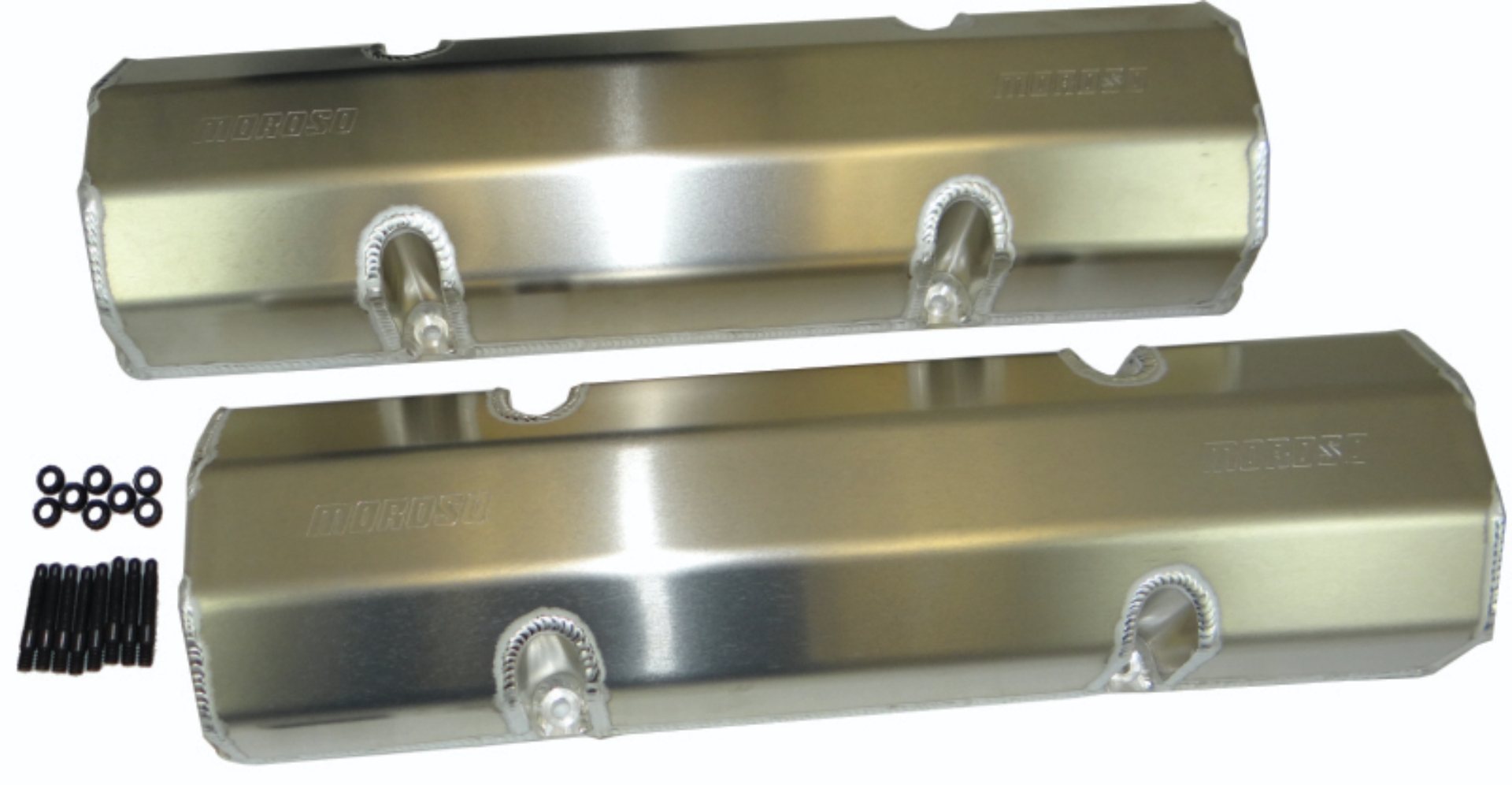 Picture of Moroso Chevrolet Small Block (Including 18 Degree Heads) Valve Cover - Aluminum - Pair