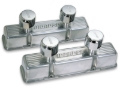 Picture of Moroso Chevrolet Small Block Valve Cover - 2 Covers w/2 Breathers - Polished Aluminum - Pair