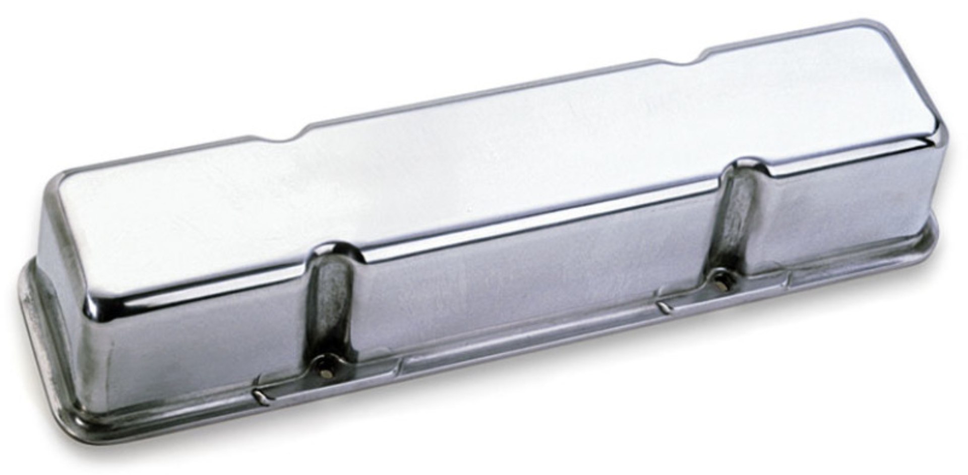 Picture of Moroso Chevrolet Small Block Valve Cover - 3.5in - No Logo - Polished Aluminum - Pair