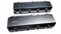Picture of Moroso Brodix DN9 (w/3in Cylinder Heads) Valve Cover w/Billet Rail - Aluminum - Pair