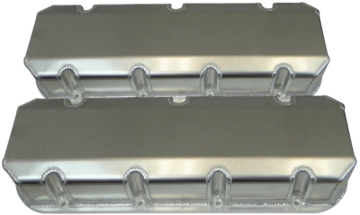 Picture of Moroso Chevrolet Big Block Valve Cover w/Billet Rail - No Logo - Exhaust & Intake Pockets - Aluminum