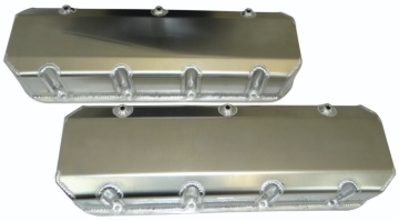 Picture of Moroso Chevrolet Big Block (w/Symmetrical Port) Valve Cover - Exhaust Pockets/Intake Tubes - Alum