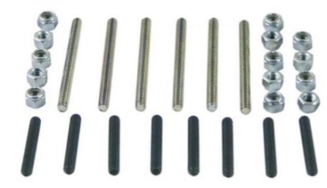 Picture of Moroso Chevrolet Big Block (w/Cast Valve Cover) Valve Cover Hex Head Nuts - Zinc Finish
