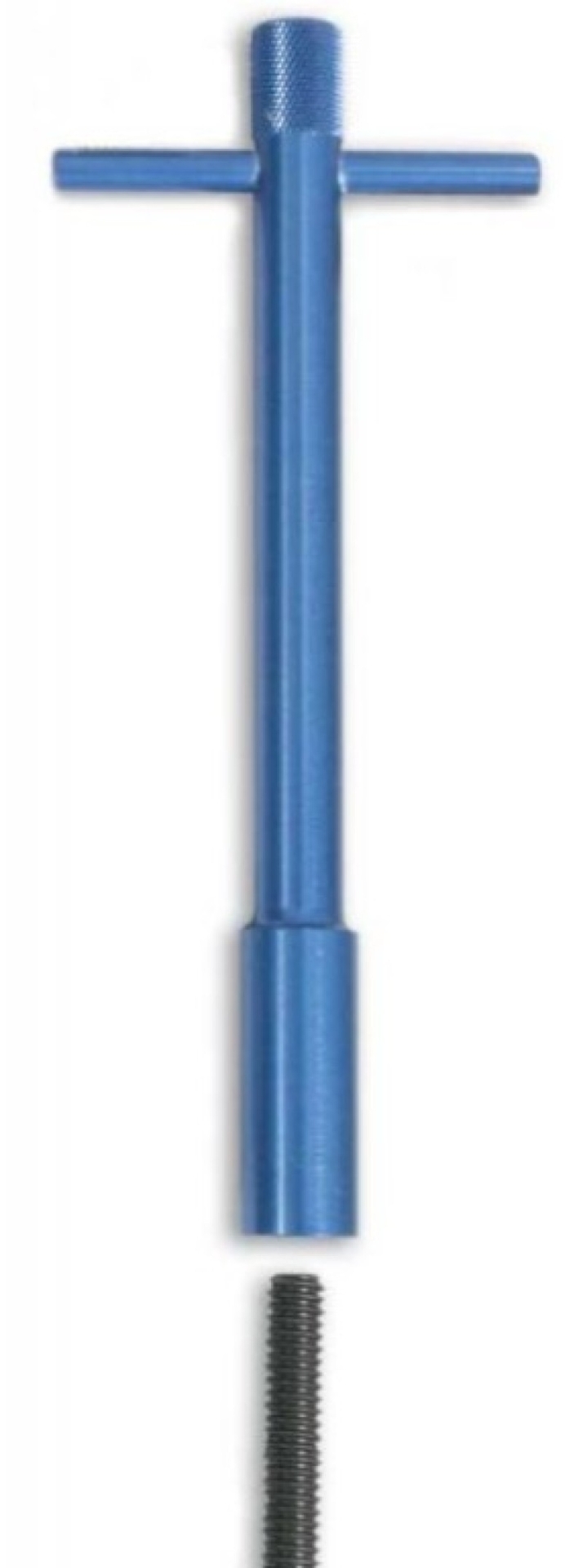 Picture of Moroso Valve Cover Wing Nuts - 1/4in-20 x 1-3/8in - Aluminum - Blue Powder Coat - 4 Pack