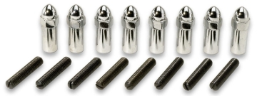 Picture of Moroso Chevrolet Small Block (w/1/2in-20 Hold Downs) Valve Cover Acorn Nuts - Chrome - Set of 8