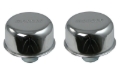 Picture of Moroso Valve Cover Breather - 1.22in Diameter - One Piece Push-In Type - Chrome Plated - 2 Pack