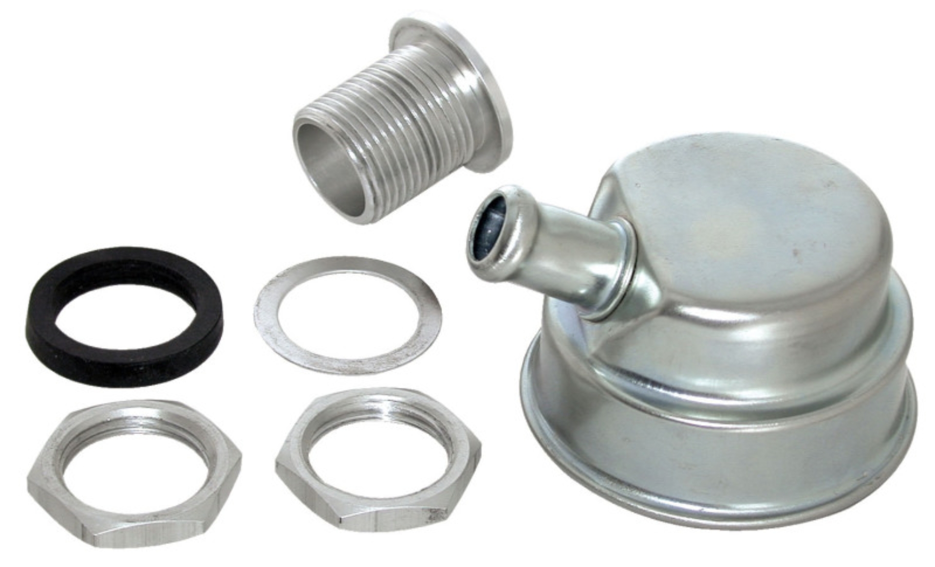 Picture of Moroso Positive Locking Breather - 3/4in Hose - Clear Finish