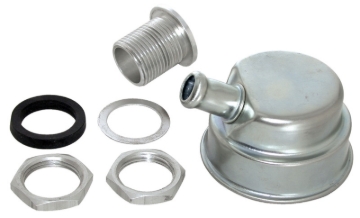 Picture of Moroso Positive Locking Breather - 3/4in Hose - Clear Finish