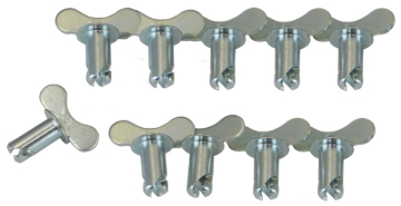 Picture of Moroso Quick Fastener - Butterfly Head - 5/16in x .550in - Steel - 10 Pack