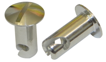 Picture of Moroso Quick Fastener - Oval Head - 5/16in x .550in - Aluminum - 10 Pack