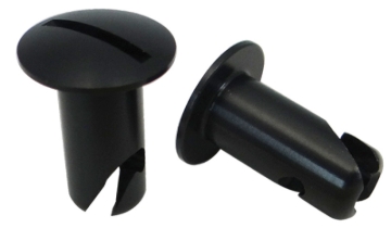 Picture of Moroso Quick Fastener - Oval Head - 5/16in x .500in - Steel - Black - 10 Pack