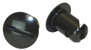 Picture of Moroso Quick Fastener - Oval Head - 7/16in x .500in - Steel - Black - 10 Pack