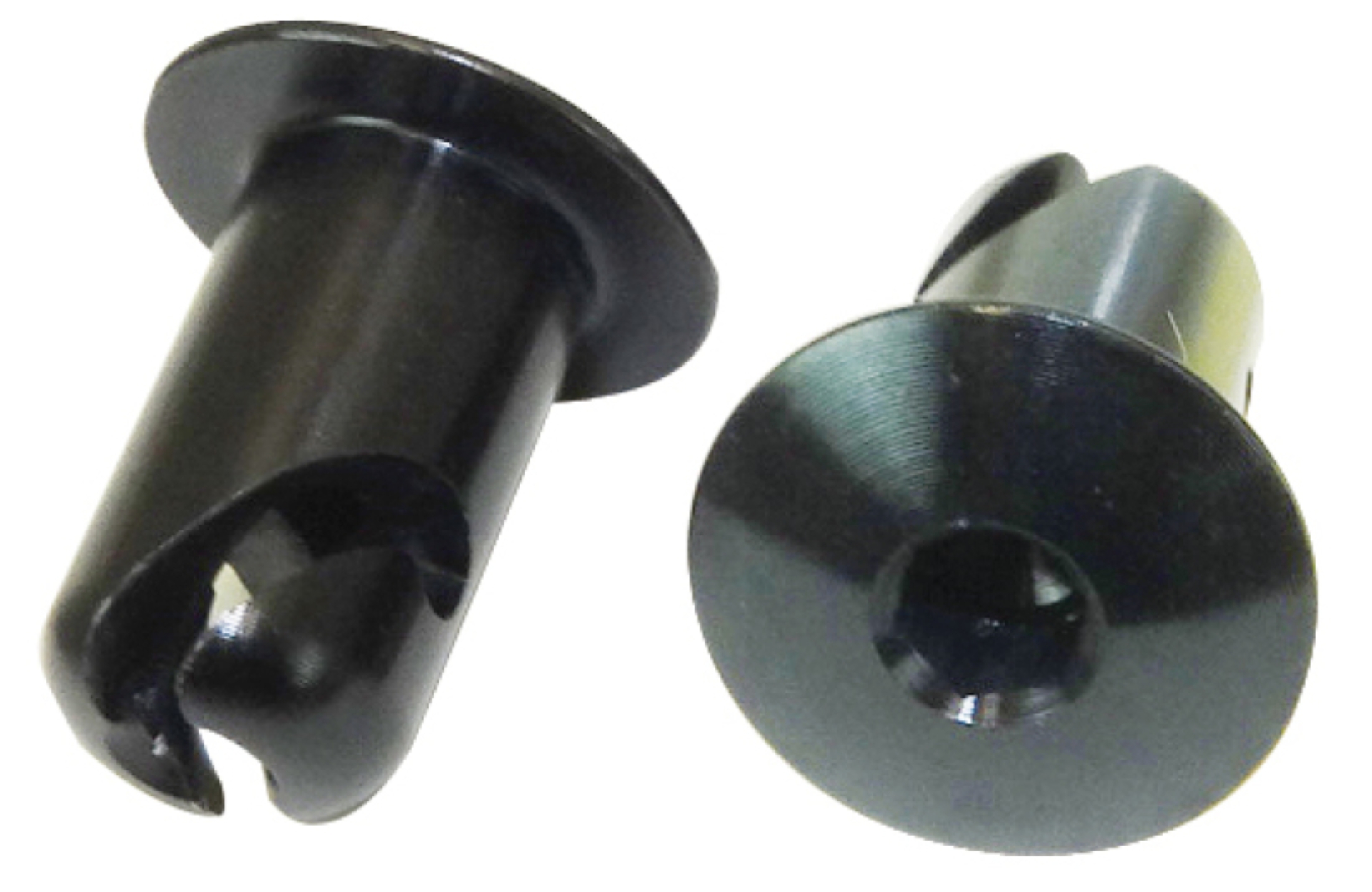 Picture of Moroso Quick Fastener - Oval Head - 7/16in x .500in - Aluminum - Black - 10 Pack