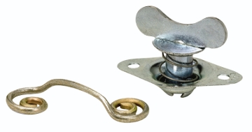 Picture of Moroso Quick Fastener - Self Ejecting - Butterfly Head - 5/16in x 650in - Steel - 10 Pack