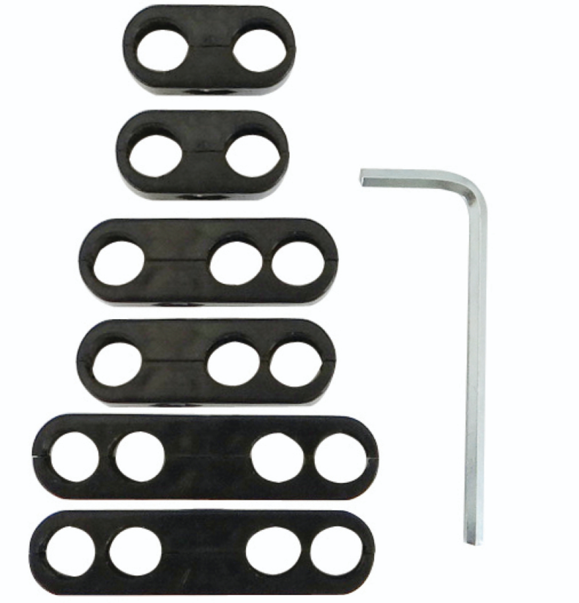Picture of Moroso Spark Plug Wire Separator Kit w/Allen Wrench - Split Design - Black