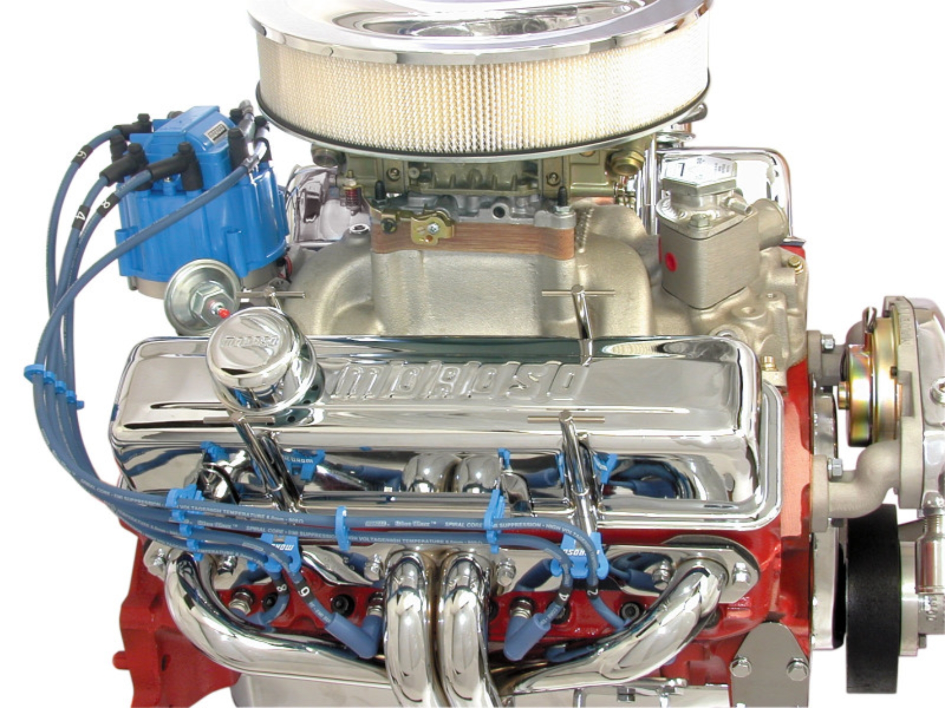 Picture of Moroso 74-Up Chevrolet V8 Super HEI Ignition Kit w/Distributor Cap/Rotor/Blue Max Wires & Loom Kit