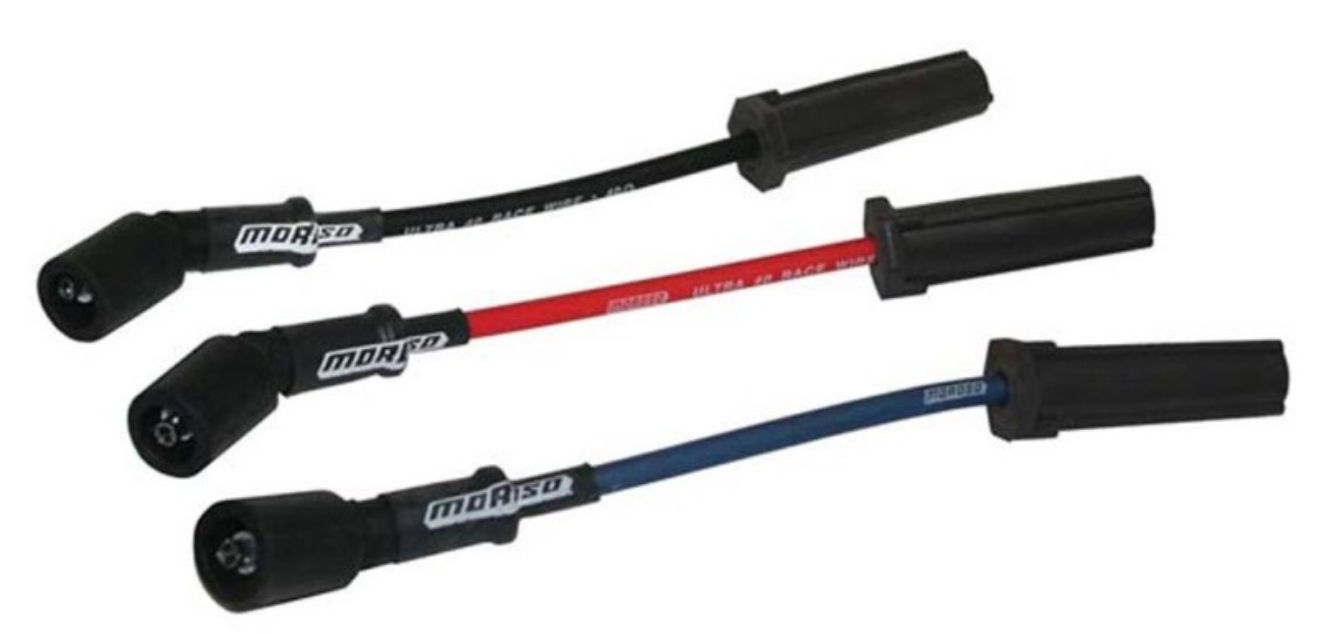 Picture of Moroso GM LS Ignition Wire Set - Ultra 40 - Unsleeved - Coil-On - 9.75in Wire - Blue