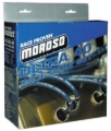 Picture of Moroso Chevrolet Small Block Ignition Wire Set - Ultra 40 - Unsleeved - Non-HEI - Under Header - Red