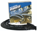 Picture of Moroso Chevrolet Small Block (w/Jesel) Ignition Wire Set - Ultra 40 - Sleeved - 90 Degree - Black