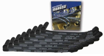 Picture of Moroso GM LS Ignition Wire Set - Ultra 40 - Sleeved - 15in Wire (Use w/Part No 68471/68473) - Black