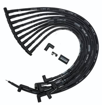 Picture of Moroso Chevrolet Big Block (w/Jesel) Ignition Wire Set - Ultra 40 - Sleeved - 90 Degree - Black
