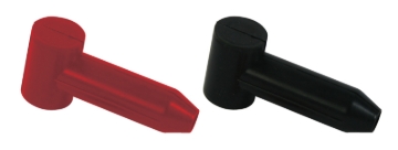 Picture of Moroso Battery Disconnect Switch Boots - 1 Black - 1 Red (Use w/Part No 74100/74101/74102/74106)