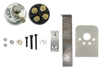 Picture of Moroso Battery & Alternator Disconnect Switch Mounting Kit w/Switch - Morse Cable