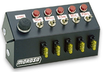 Picture of Moroso Toggle Switch Panel - Cage Mount - 7in - Five On/Off Switches