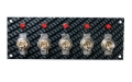 Picture of Moroso Toggle Switch Panel - Dash Mount - 2in x 5.5in - Grey/Black Fiber Design
