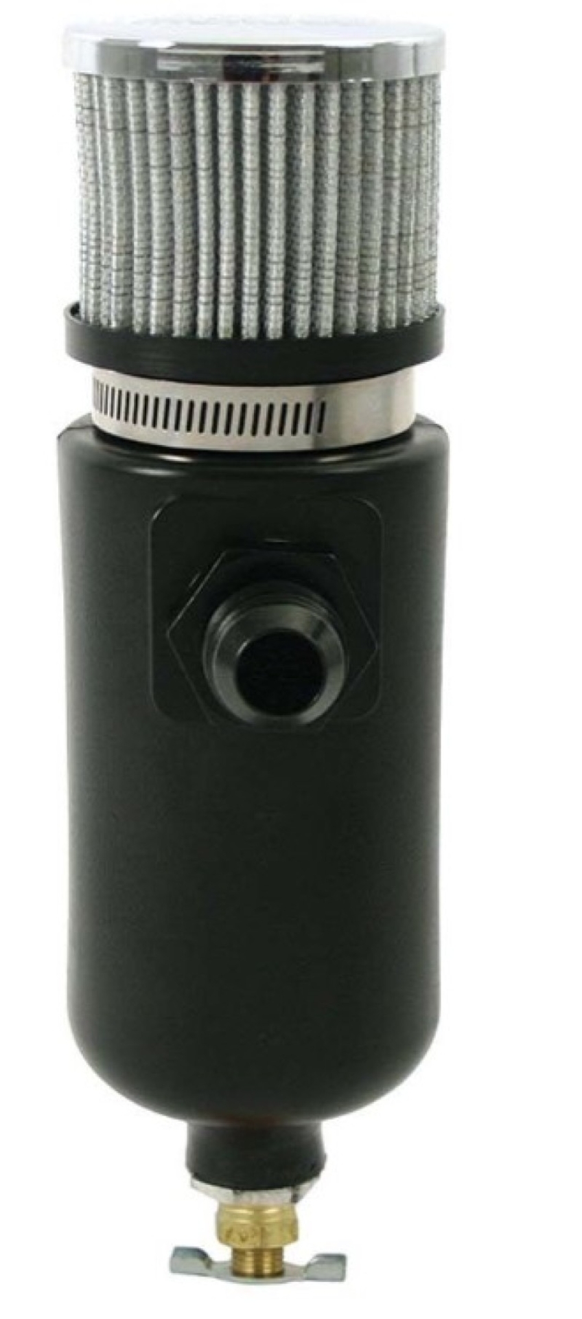 Picture of Moroso Breather Tank/Catch Can -10An Male Inlet - Black Polyethylene