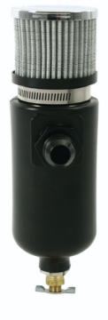 Picture of Moroso Breather Tank/Catch Can -12An Male Inlet - Black Polyethylene