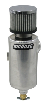 Picture of Moroso Breather Tank/Catch Can - 3/8in NPT Female Fitting - Roll Bar Mount - Aluminum