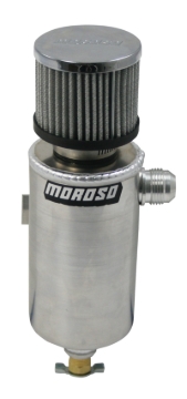 Picture of Moroso Breather Tank/Catch Can -12An Male Fitting - Roll Bar Mount - Aluminum