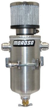 Picture of Moroso Breather Tank/Catch Can - Two -10An Male Fittings - Aluminum
