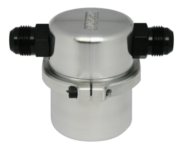 Picture of Moroso Universal Air/Oil Separator Catch Can -12An Inlet/Outlet - Billet Aluminum