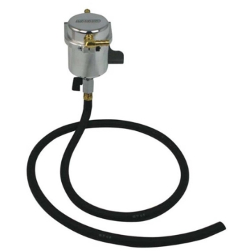 Picture of Moroso 10-15 Chevrolet Camaro SS (w/Edelbrock Supercharger) Air/Oil Separator Catch Can -Billet Alum