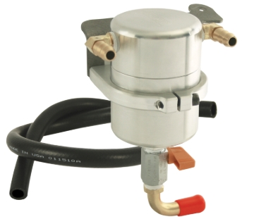 Picture of Moroso 07-14 Ford Mustang Shelby GT500 Air/Oil Separator Catch Can - Billet Aluminum