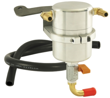 Picture of Moroso 05-10 Ford Mustang GT Air/Oil Separator Catch Can - Billet Aluminum