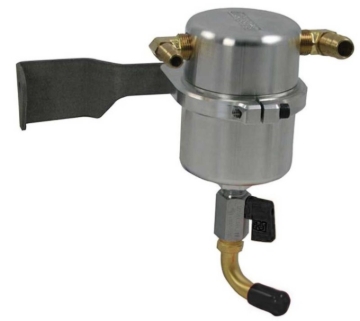Picture of Moroso 07-14 Toyota Tundra 5.7L Air/Oil Separator Catch Can - Billet Aluminum