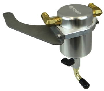 Picture of Moroso 15-19 Ford Mustang EcoBoost Air/Oil Separator Catch Can - Large Body - Billet Aluminum