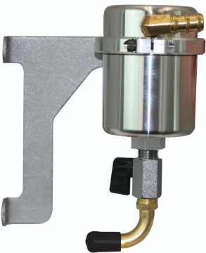 Picture of Moroso 12-18 Jeep 3.6L JK Air/Oil Separator Catch Can - Large Body - Billet Aluminum