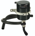Picture of Moroso Universal Air/Oil Separator Catch Can - Large Body - Billet Aluminum - Black Anodized