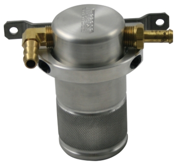 Picture of Moroso 90-05 Mazda Miata Air/Oil Separator Catch Can - Small Body - Billet Aluminum