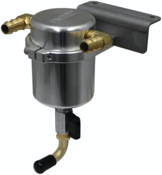 Picture of Moroso 15-19 Dodge Charger/Challenger Hellcat Air/Oil Separator Catch Can - Large Body - Billet Alum