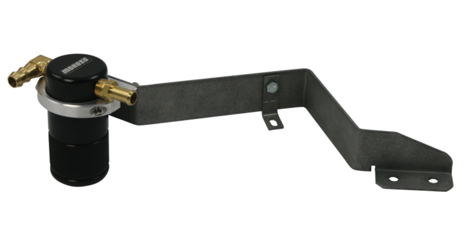 Picture of Moroso 07-14 Mini Cooper S Air/Oil Separator Catch Can - Small Body - Billet Aluminum - Black Finish