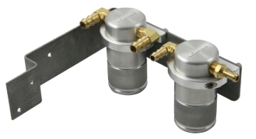 Picture of Moroso 08-14 Subaru WRX Air/Oil Separator Catch Can - Small Body - Billet Aluminum