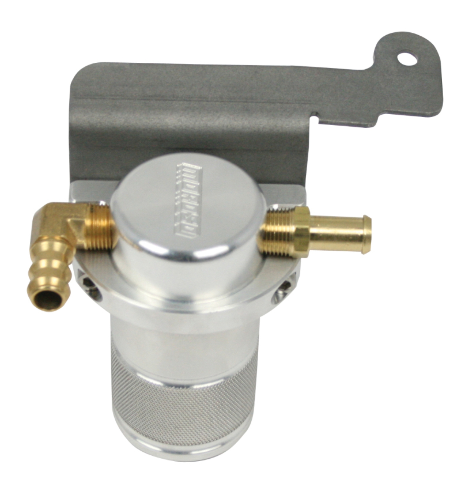 Picture of Moroso 07-14 Ford Mustang GT500 Air/Oil Separator Catch Can - Small Body - Billet Aluminum