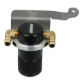 Picture of Moroso 11-14 Ford Mustang GT Air/Oil Separator Catch Can - Small Body - Billet Aluminum - Black