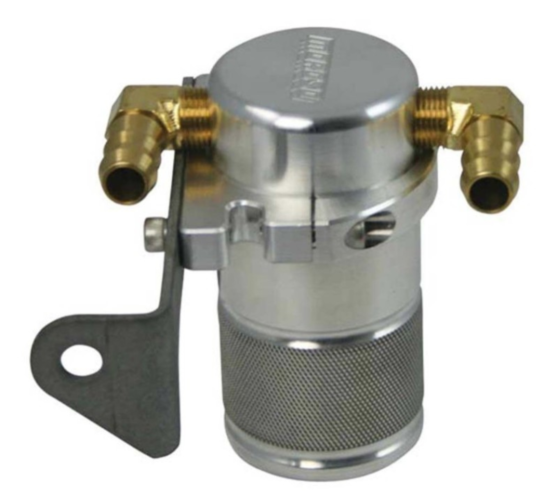 Picture of Moroso Chrysler 5.7L (w/Aftermarket Intake) Air/Oil Separator Catch Can - Billet Aluminum