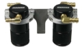 Picture of Moroso 08-14 Subaru STi (w/Front Mount Intercooler) Air/Oil Separator Catch Can - Billet Alum -Black